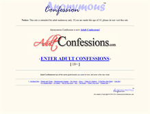 Tablet Screenshot of anonymousconfession.com
